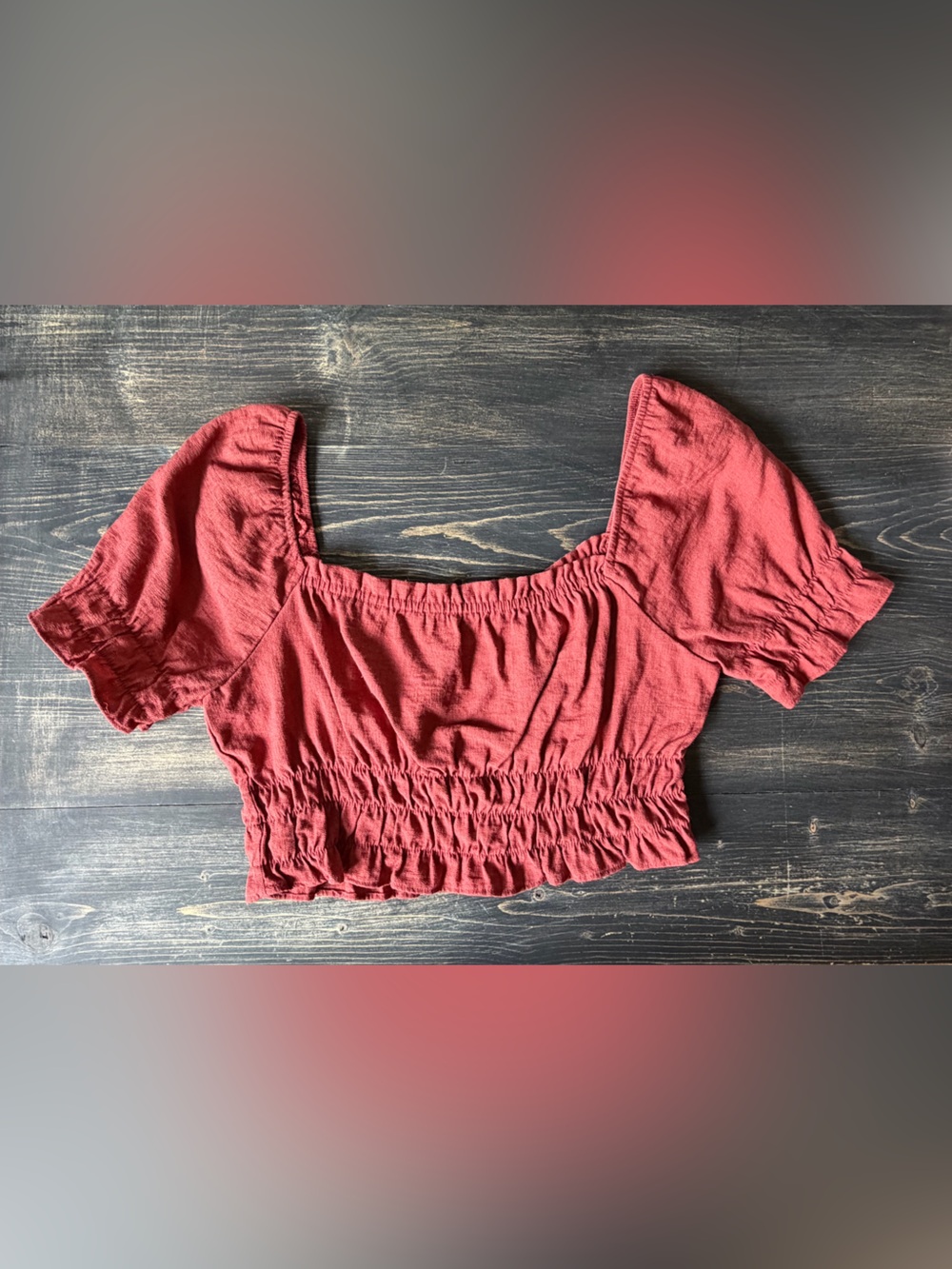 Cottagecore Cropped Boho Peasant Top